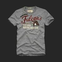 heren abercrombie korte tees saranac falcons 1892 new york grijs Overhemd Uitgaan nz0k9956